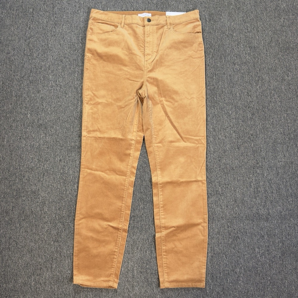 LOFT Women's The Skinny High Rise Regular Fit Corduroy Pants Size 32 NWT‎ 35x29